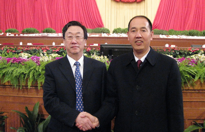 原河南省長郭庚茂和張全收董事長合影